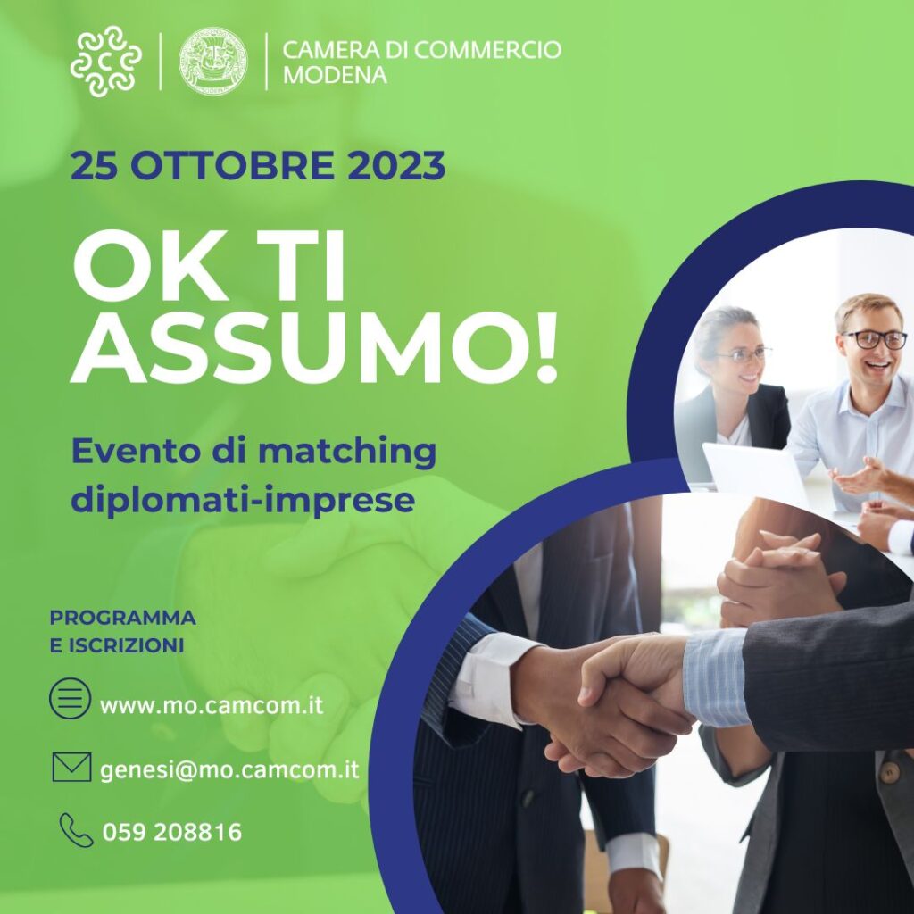 EMILIA ROMAGNA ECONOMY - OK: ti assumo! Colloqui di lavoro per diplomati